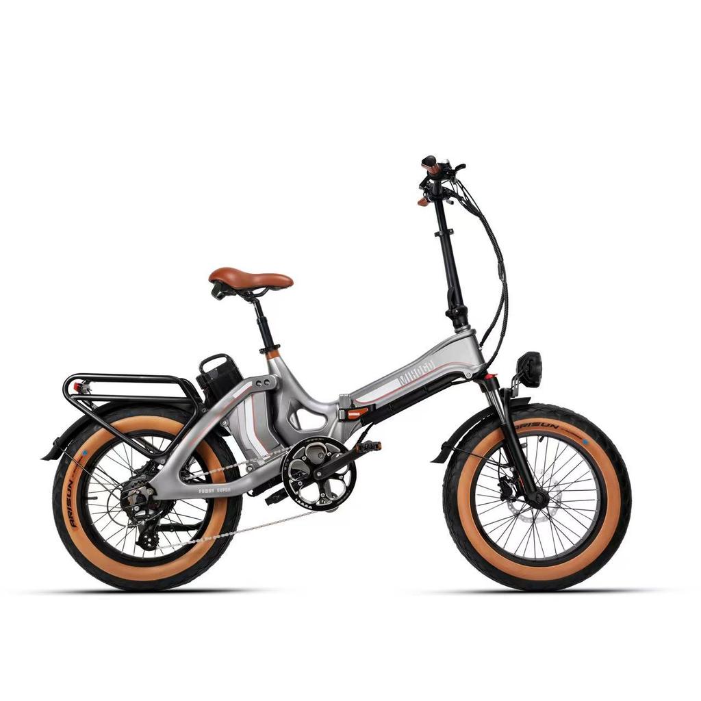 MIHOGO ONE Multi-Terrain Folding Electric Bike For Adult 750W 48V12.8+16Ah Battery City Commuting Electric Bicycle 20*4 Inch Fat Tires E-bike