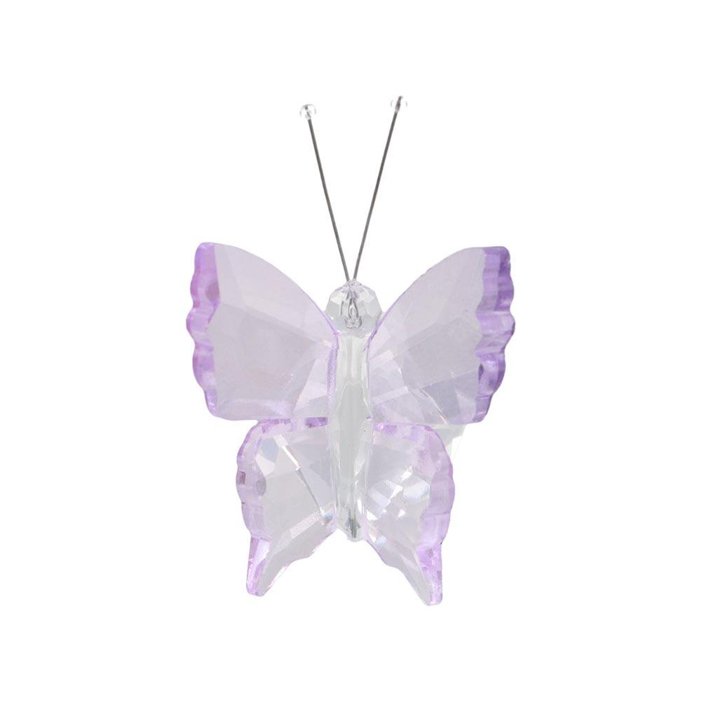 Simple White Crystal Crystal Butterfly Vivid Cute Miniature Figurines Handmade Glass Art Children's Toys Wedding
