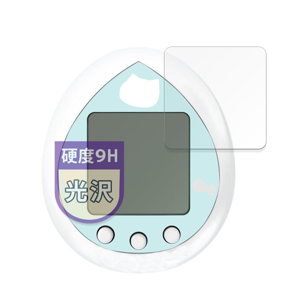 MotoMoto BANDAI Hello Kitty Tamagotchi Sky Blue Tempered Glass Film (Ultra-Thin Fiber) Ultra-Clear Protective Film Made in Japan