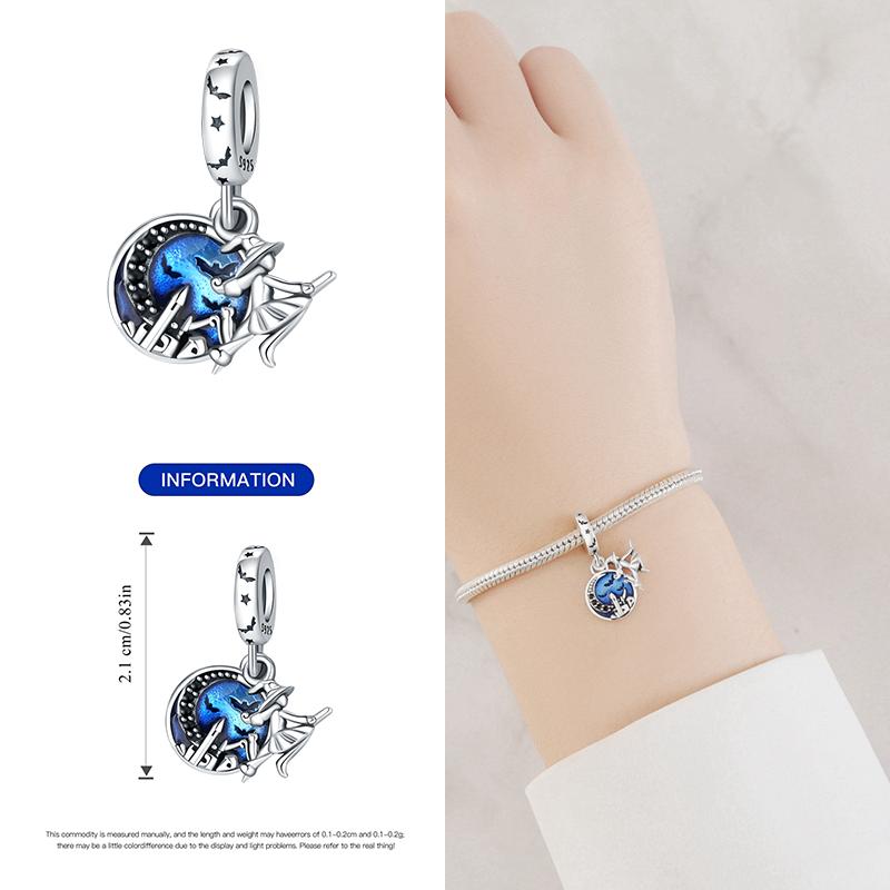 copper Charm Bead Charms Bead Charms Halloween Pumpkin Skull Collection Dangle Compatible With Authentic Bracelets Necklaces Women Do It Yourself Jewe