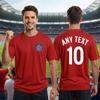 Norway Flag Personalised T Shirt Custom Name and Number Football Tee
