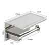 304 Stainless Steel Toilet Paper Holder with Phone Shelf