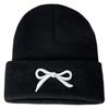 Korean Knitted Hat Children's Autumn and Winter Versatile Warm Ear Protector Cold Hat Outdoor Embroidery Bow Wool Hat