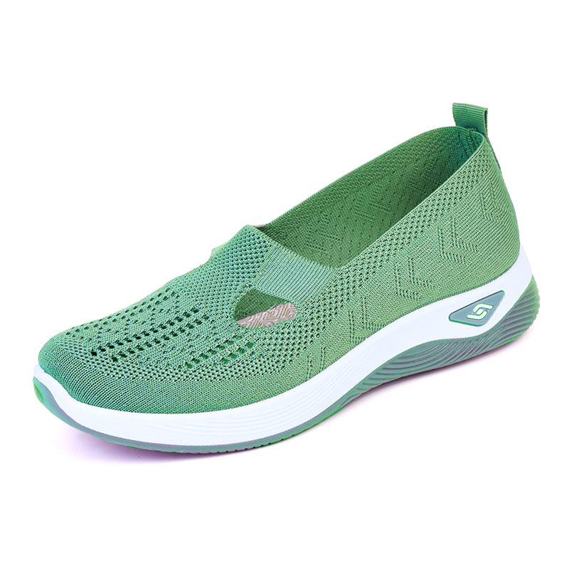 Breathable Plus Size Women's Mesh Casual Shoes - Comfortable Footwear for Middle-Aged & Elderly Moms