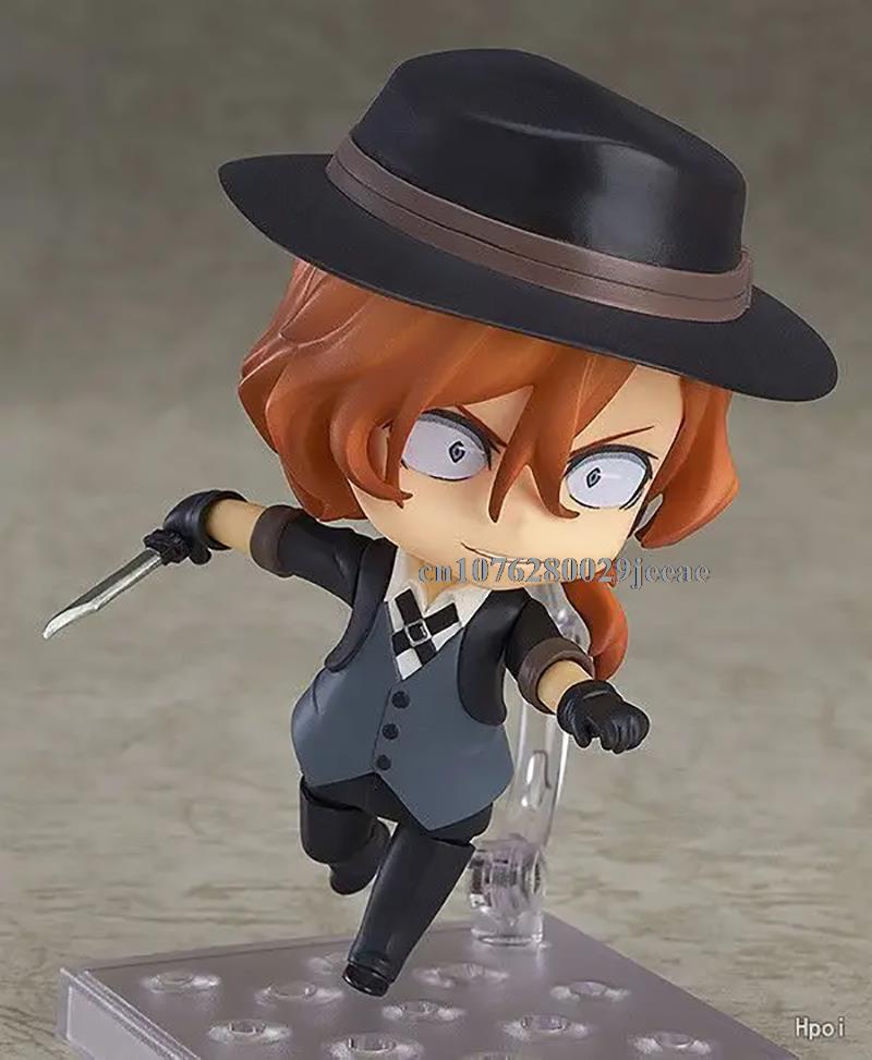 10CM Figure Ryunosuke Akutagawa 1191 Chuya Nakahara PVC Action Figure Q Version 657 676 Bungo Stray Dogs Model Cute Toys For Kid