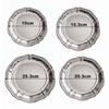 Modern Style Mirror Finish Stainless Steel Serving Tray Silver Brushed Back Decorative Tray Round Snack Dish Coffee Table