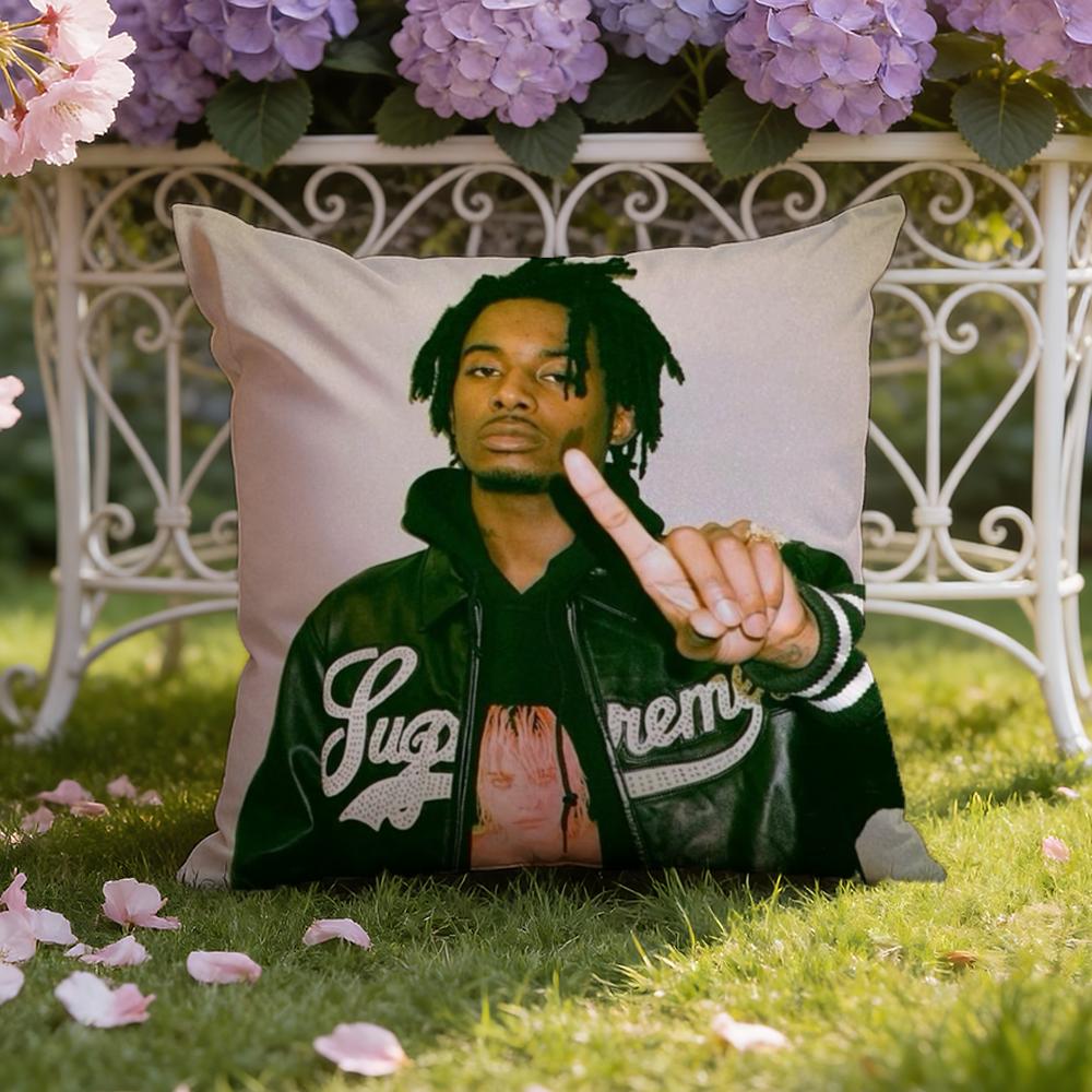 P-Playboi CartiS Cushion Cover Home & Car Dual-Scene Pillow Cover: Reversible for Premium Comfort