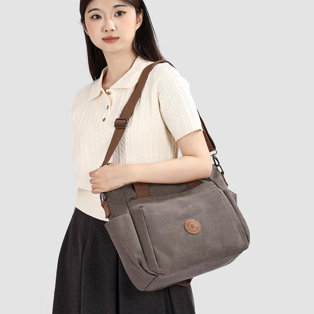 Women's Canvas Large Capacity Tote Bag Shoulder Bag