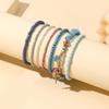 Stylish Glass Multi-Layer Bracelet Stacking Statement Bracelets Fashionable and Comfortable Jewelry for Women and Girls