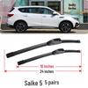 Junma Mosaic 5 Frameless Front & Rear Wiper Blade Set - SEEK5 Special Rubber Strip