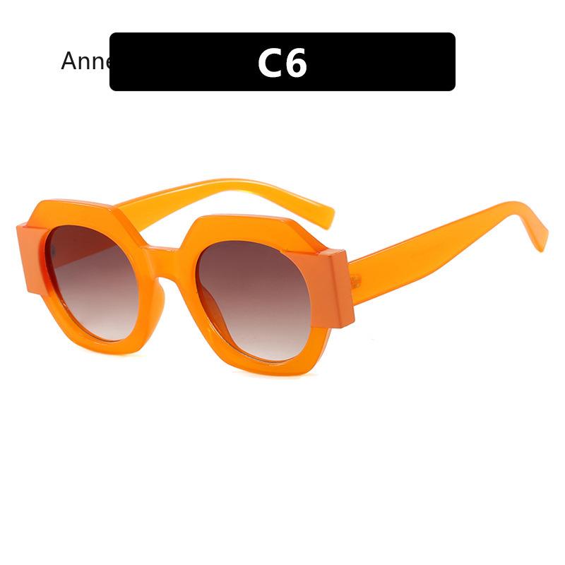 New Fashion Square Sunglasses Woman Vintage Shades  Design Vintage Polygon Sun glasses Female Tourism Glasses Lady Oculos