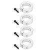 4Pcs Split Shaft Fixing Collar 1in Bore Diameter Aluminum Alloy Screw Clamping Shaft Collar Kit 25mm