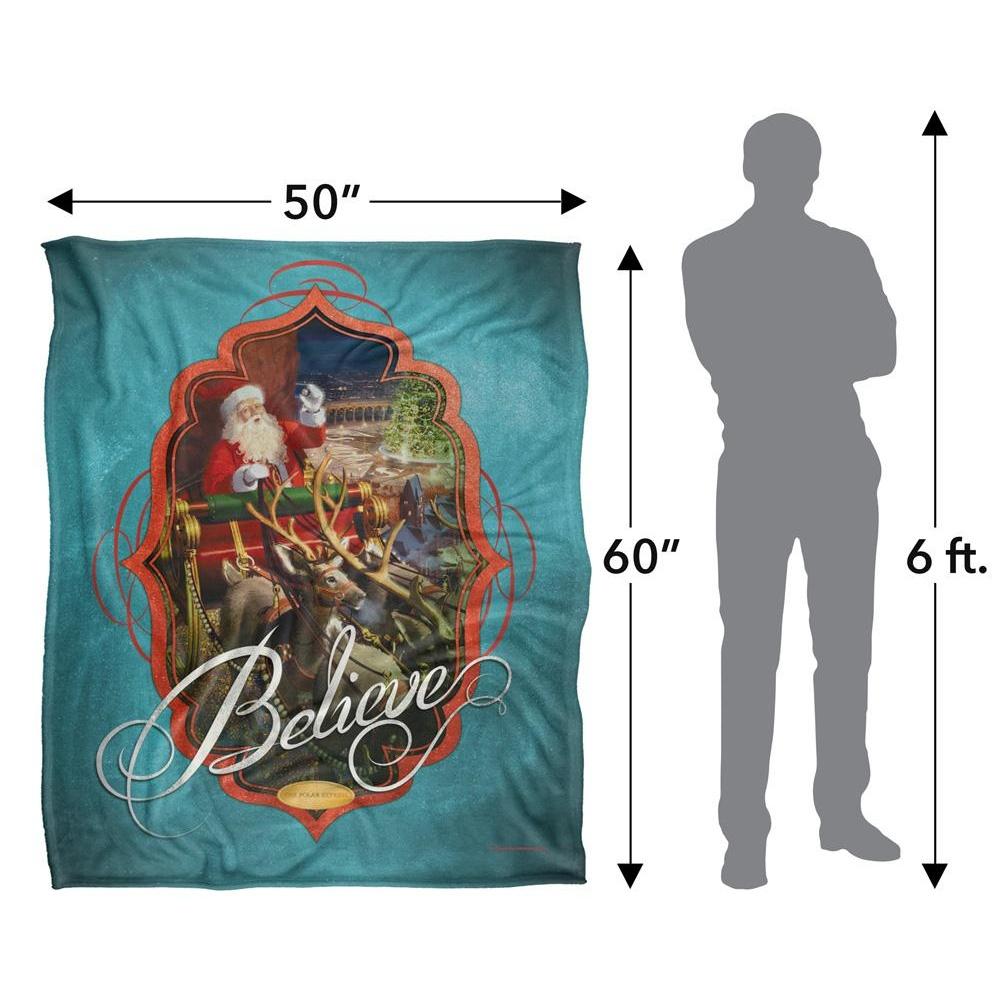 The Polar Express Believe Santa Clause Blanket