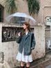 Retro Washed Distressed Denim Jacket - Women's 2025 Spring/Autumn Collection