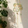 Yousheng Honeycomb Crystals Suncatcher, Window Hanging Pendants, Sun Catcher with Crystal Prisms, Sparkling Wind Chimes, Home Indoor Outdoor Garden
