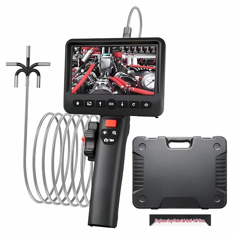 Chengfunuoda 360° Steering Dual-Lens Industrial Endoscope with HD Screen