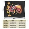 F-Caw-F Lustige Meme Flauschige Decken Humor Huhn Hahn Mode Überwurfdecke für Bett Sofa Couch 200x150cm Teppichstück,