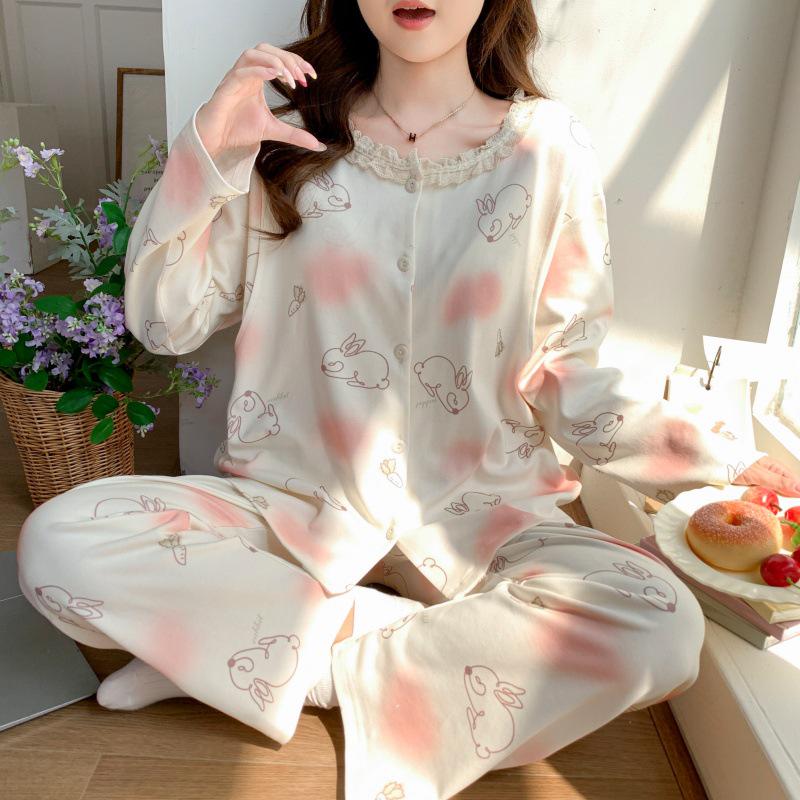 Adjustable Maternity Pajamas: Lightweight, Sweat-Absorbent Nursing Suit for Postpartum and Pregnancy Seasons