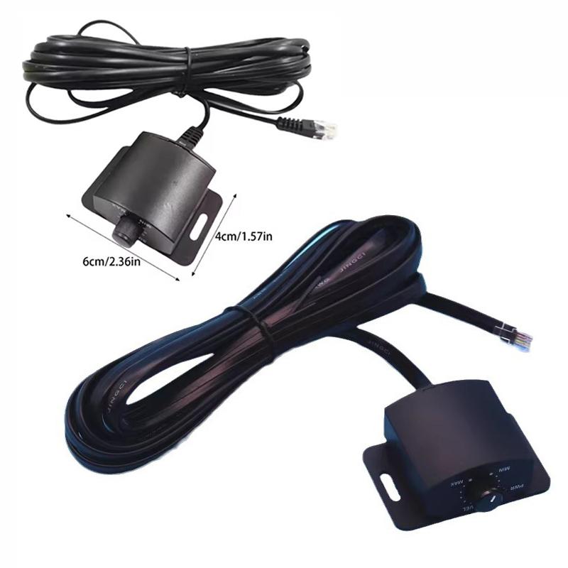 Car Amplifier Wired Remote Bass Knob Controller – 4-Meter Cable for Subwoofer Volume Adjustment