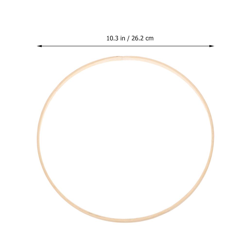 26.2cm Embroidery Hoop Bamboo DIY Ring for Crafting Sewing Needle Arts Quilting Wall Decor Handmade Art Project Tool