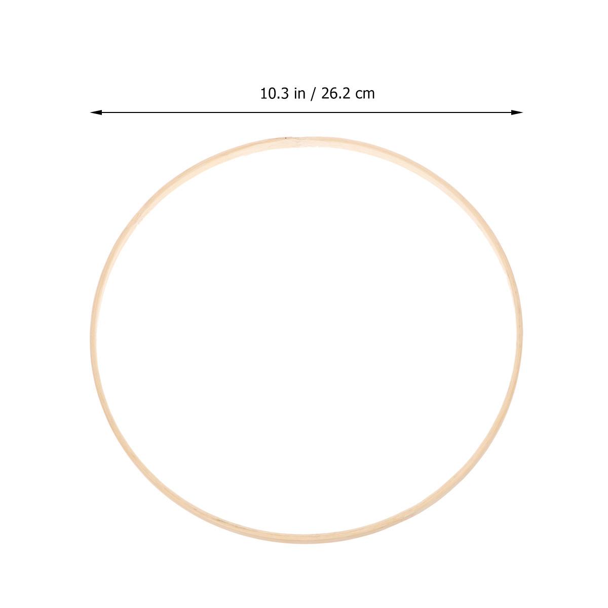 

26.2cm Embroidery Hoop Bamboo DIY Ring for Crafting Sewing Needle Arts Quilting Wall Decor Handmade Art Project Tool