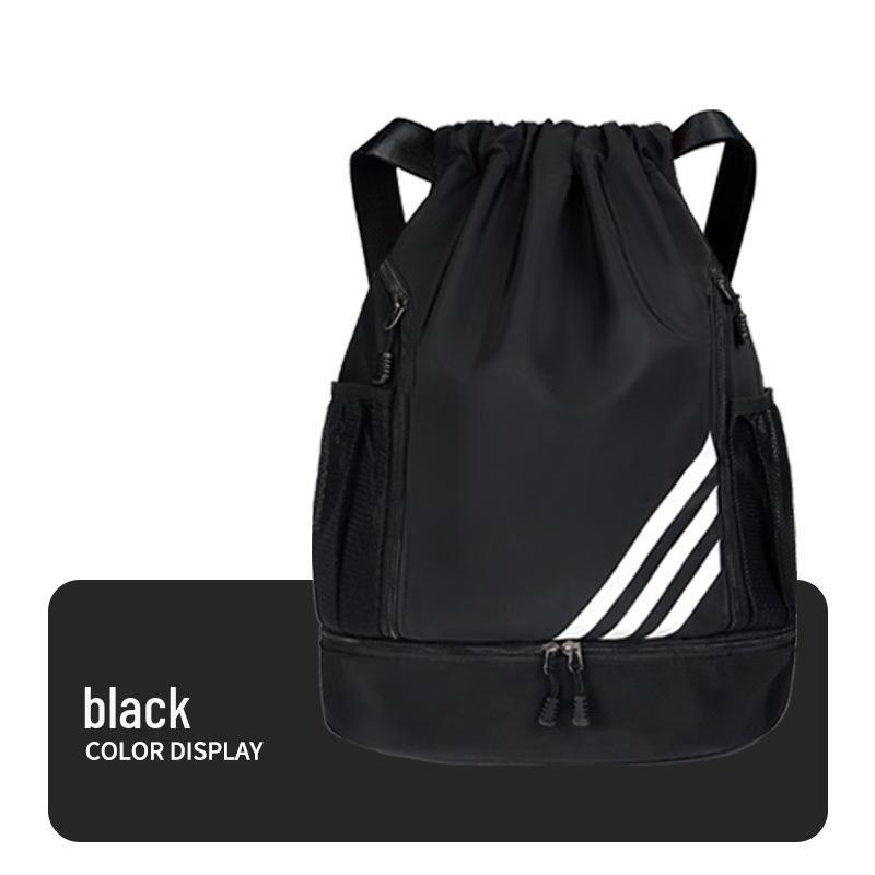 

Printed Sports Drawstring Backpack for Basketball, Marathon, and Football Events Under 20L чёрный