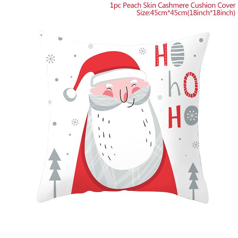 Home Decor Merry Christmas Pillowcase Home Christmas Decorations Christmas Gift Ornament Pillowcase 45x45cm Funda De Almohada