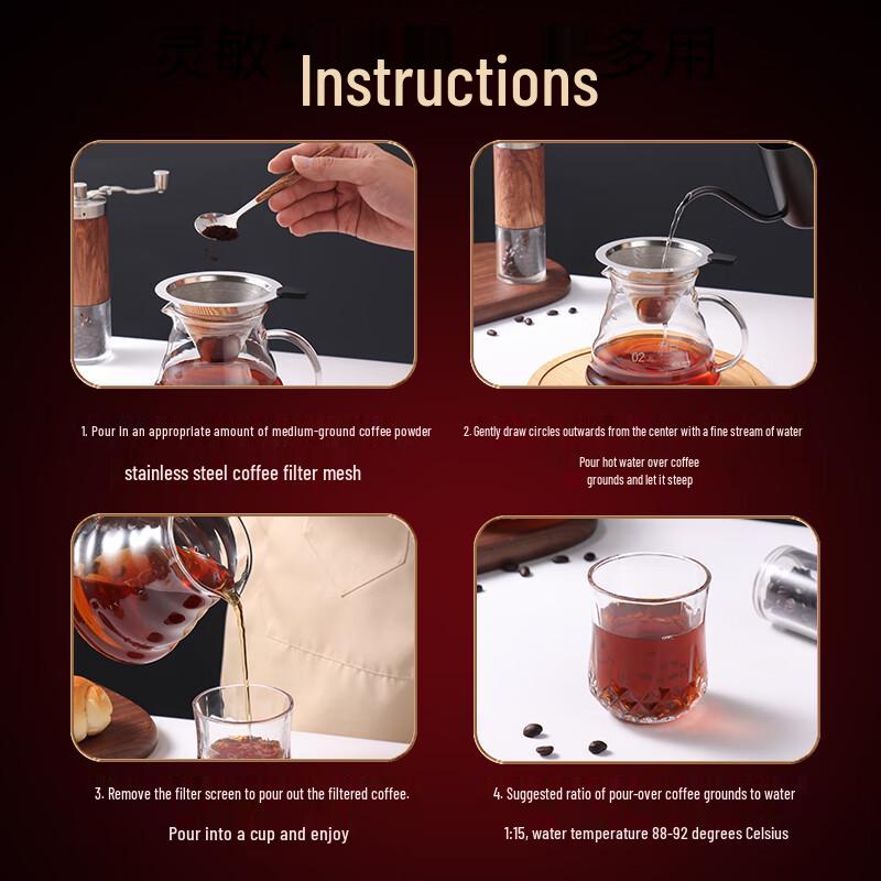 Baijie Reusable Hand-Pour Coffee Filter