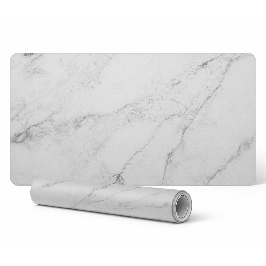 Vinyl Protective Mat for Workstation Marble Veins 100X50 Cm