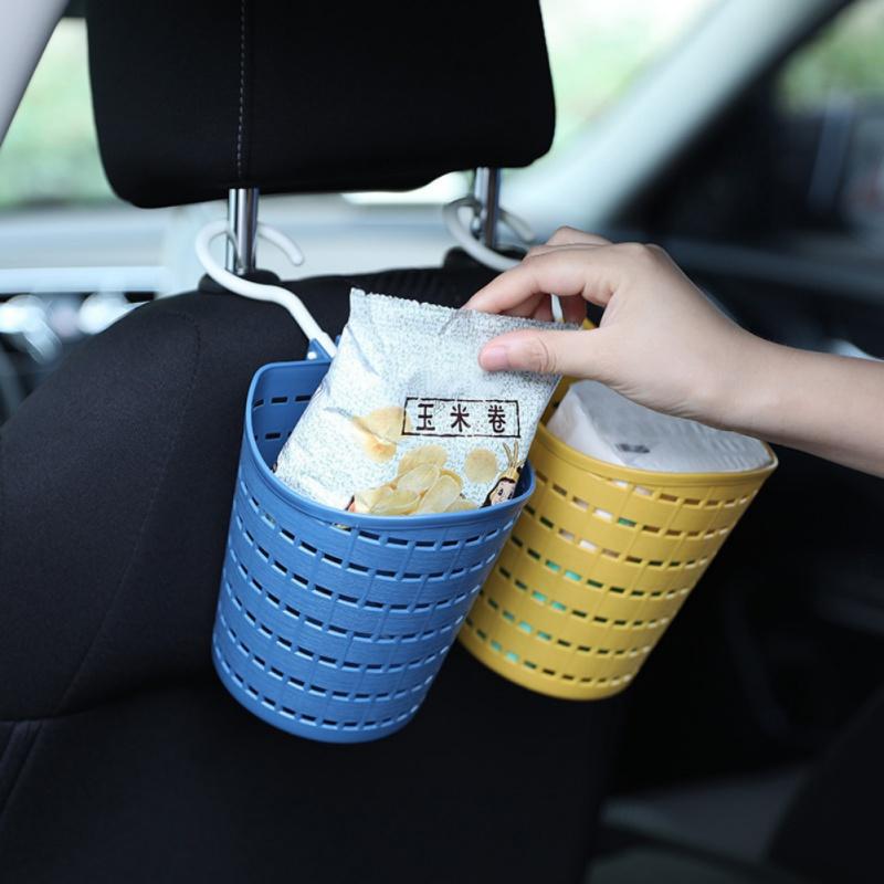 Bathroom Storage Basket Hanging Rotatable Single Hook Hollow Plastic Basket