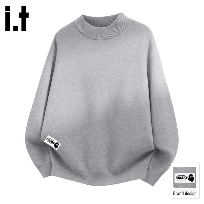 Fingercroxx IT Unisex Half-Turtleneck Plush Knit Sweater