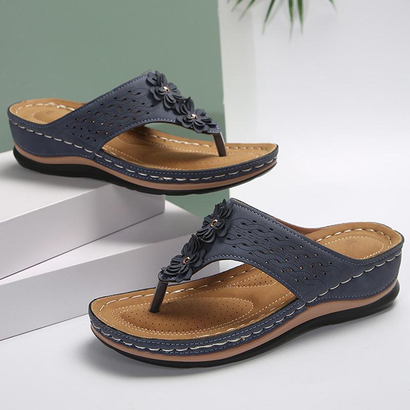 Fashion Plus Size 36-44 Wedges Flip Flips Women Summer 2025 Thick Sole Lightweight Slippers Woman Lightweight Clip Toe Casual Sandals