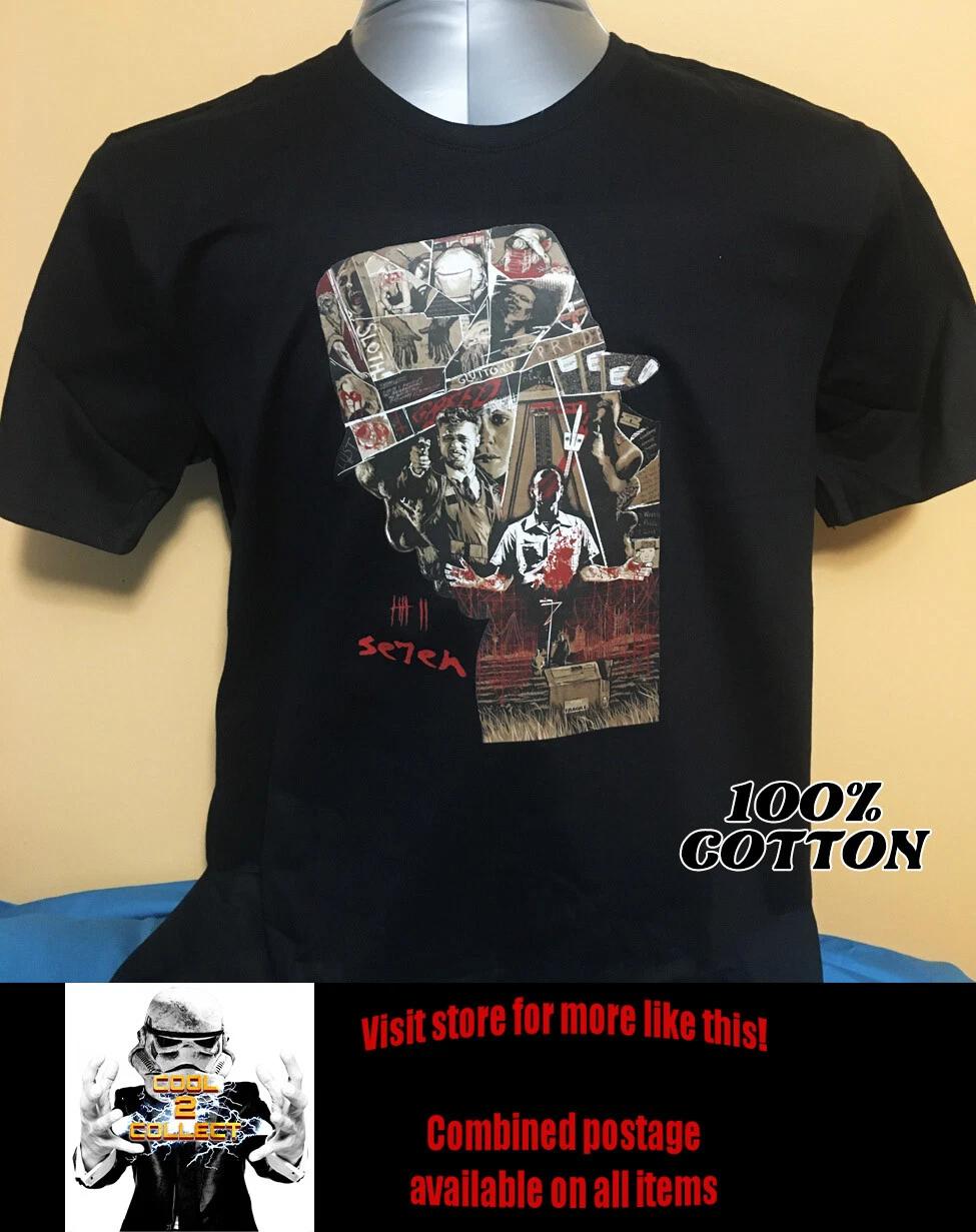 Cool Retro Movie Shirt - Se7en - Brad Pitt serial killer 2XL