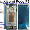 Mittelrahmen Gehäuse für Xiaomi Poco F5 Poco F5 Mittelrahmen Halter Abdeckung mit Linsenrahmen Lautstärketaste Ersatz Reparaturteile