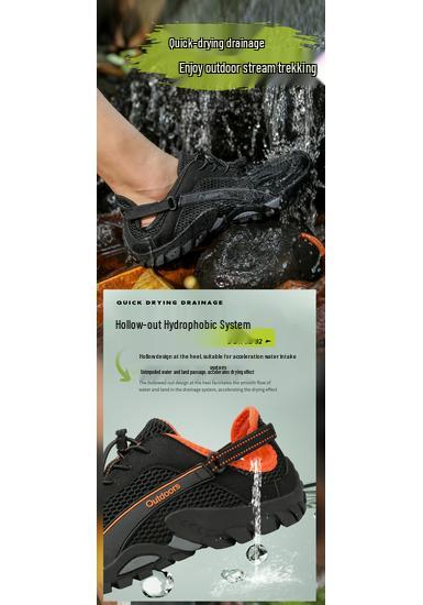 Breathable Non-Slip Creek Shoes: Lightweight Quick-Drying Outdoor Casual Mountaineering Sneakers for Couples