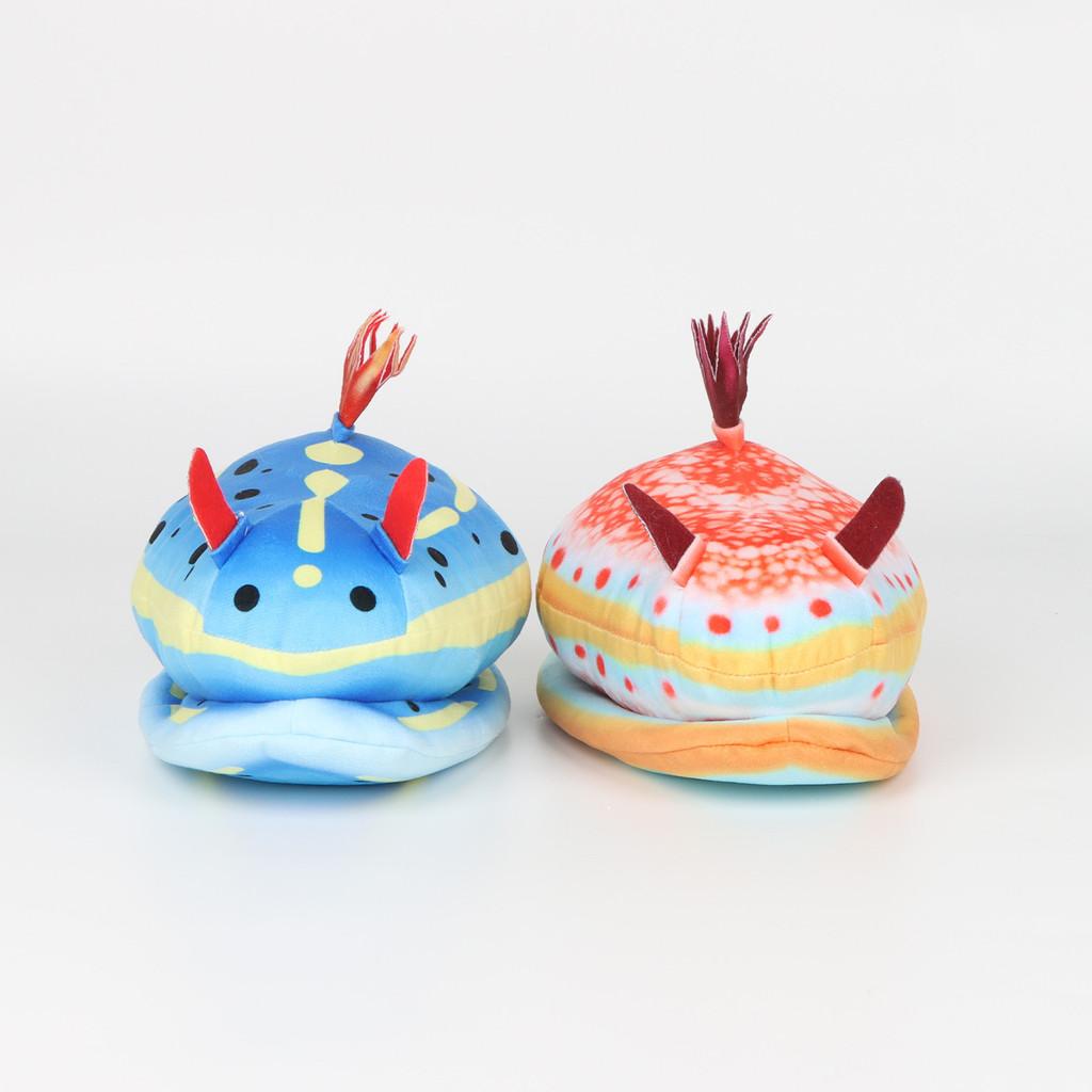 Sea Slug Nudibranch Plush Toy With Short Pile Fabric For Kids And Collectors
