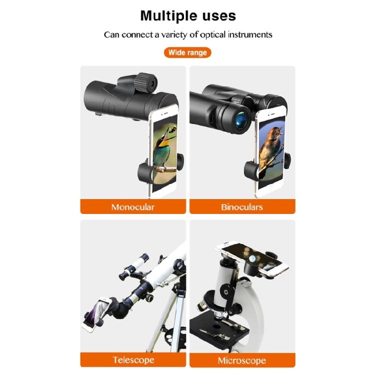 Light Weight Portables Phone Brackets Telescopic Observation Phone Mount for Camping & Uranological