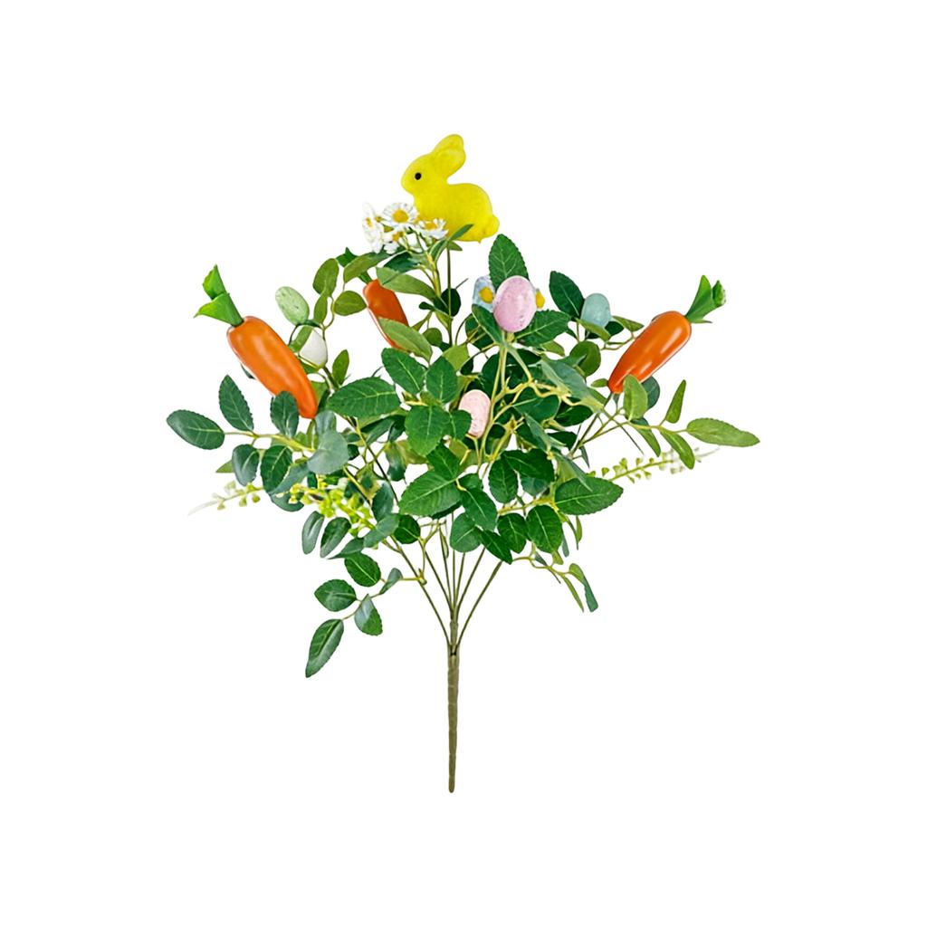 Easter Happy Artificial Flower Ornaments, Simulated Plastic Bouquets And Branches