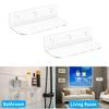 Indoor Plant Window Frame with Support Brackets Acrylic Shelf Accessory for Succulents and Hanging Planters Daily Use
