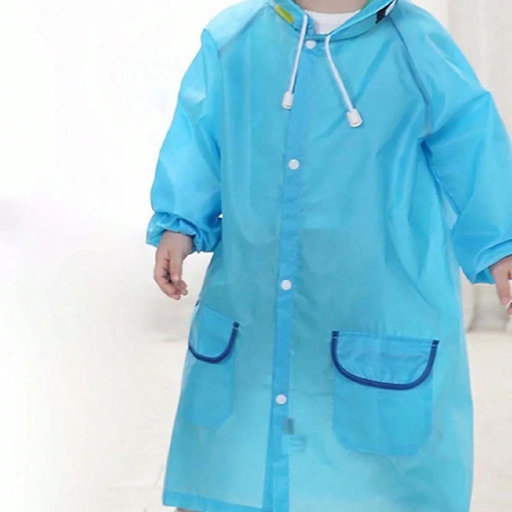 1pc-Cute Kids Raincoat Waterproof Children Duck Frog Rain Poncho Rain Coat Jacket with Backpack Position Student Rainwear