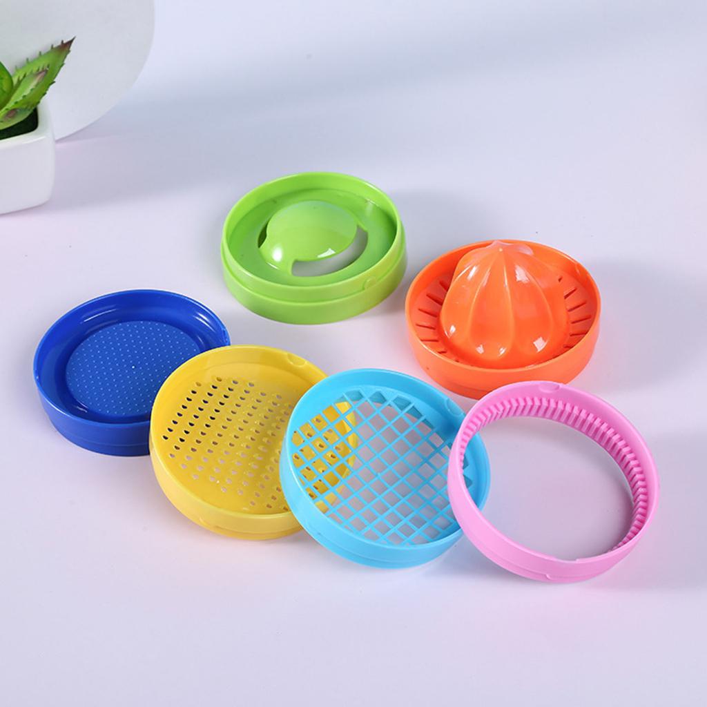 8-In-1 Kitchen Tool Bottle Funnel Lemon Squeezer Grater Eggs Masher Cheese Grater Eggs Seperator Measuring Cup Can Opener