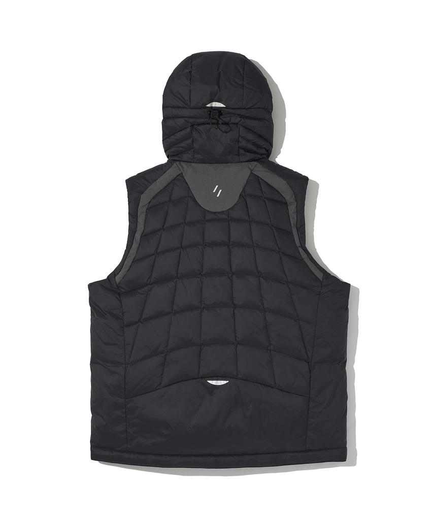 Welter Experiment Shield Down Hood Vest_Black_Wol047