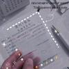 50 Sheets/set of Waterproof PET Transparent Memo Super Sticky Tearable and Reusable Student Paper Office Stationery Sticker