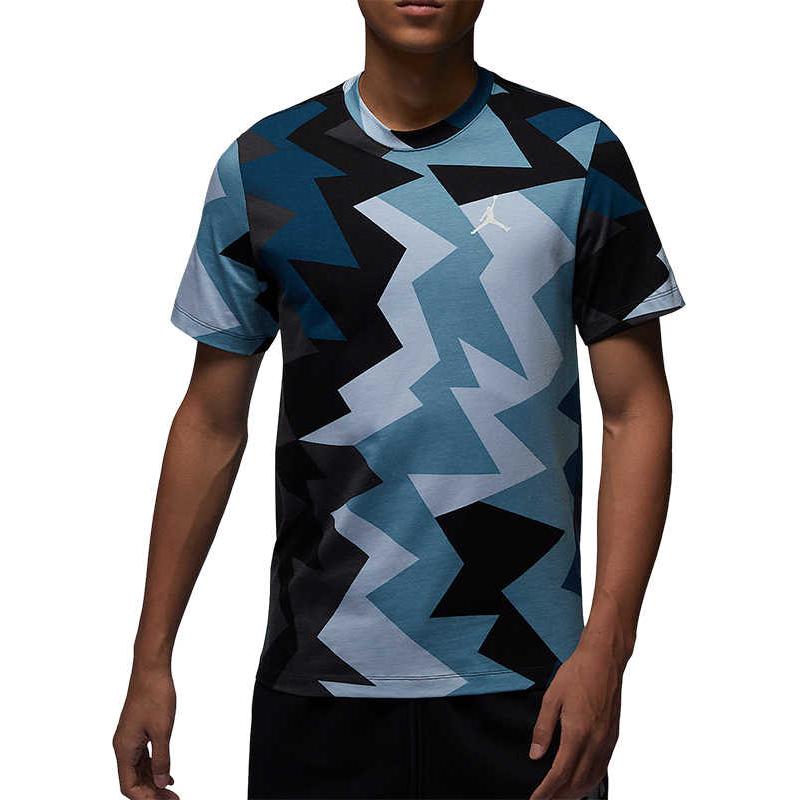 Jordan Camiseta Casual de Manga Corta Estampada con Cuello Redondo para Hombre Tops Florales FB7356-425