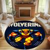 Wolverine Print Round Rug, Washable Floor Carpet, For Entryway Dorm Laundry Room Office Study, Home Decor Birthday Christmas Gift