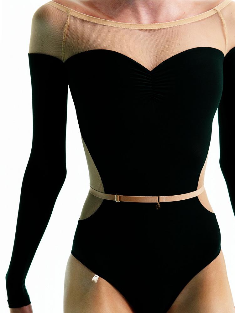 

Женский красный балетный купальник с длинным рукавом для взрослых, для йоги и тренировки тела S