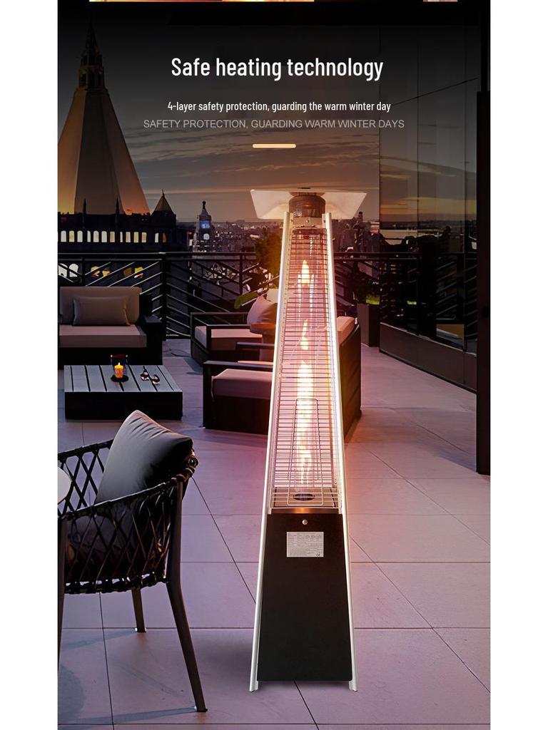 Qian You Outdoor Tower-shaped LPG Heater and Fire Pit