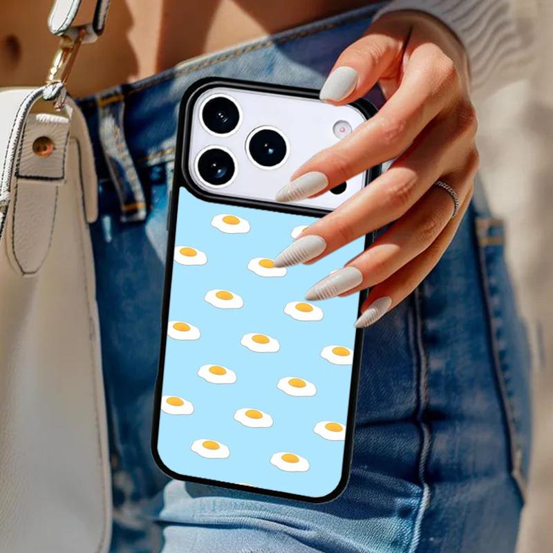 Minimalistic Pastel Egg Phone Case For iPhone 17 Air 14 15 13 12 Max Cover For Apple 16e 11 Pro Max Plus Coque