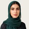 High-Quality Velvet Chiffon Scarf: Elegant Plain Color Malaysian Gauze