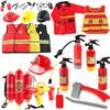 Kids Firefighter Role-Play Set Fire Backpack Water Gun Summer Beach Water Toys